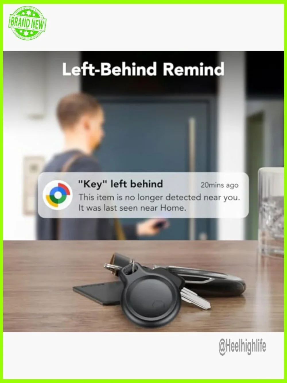 4 Pack Bluetooth Tracker Tags for Android, Find Lost Items, IP68 Waterproof - Picture 5 of 7